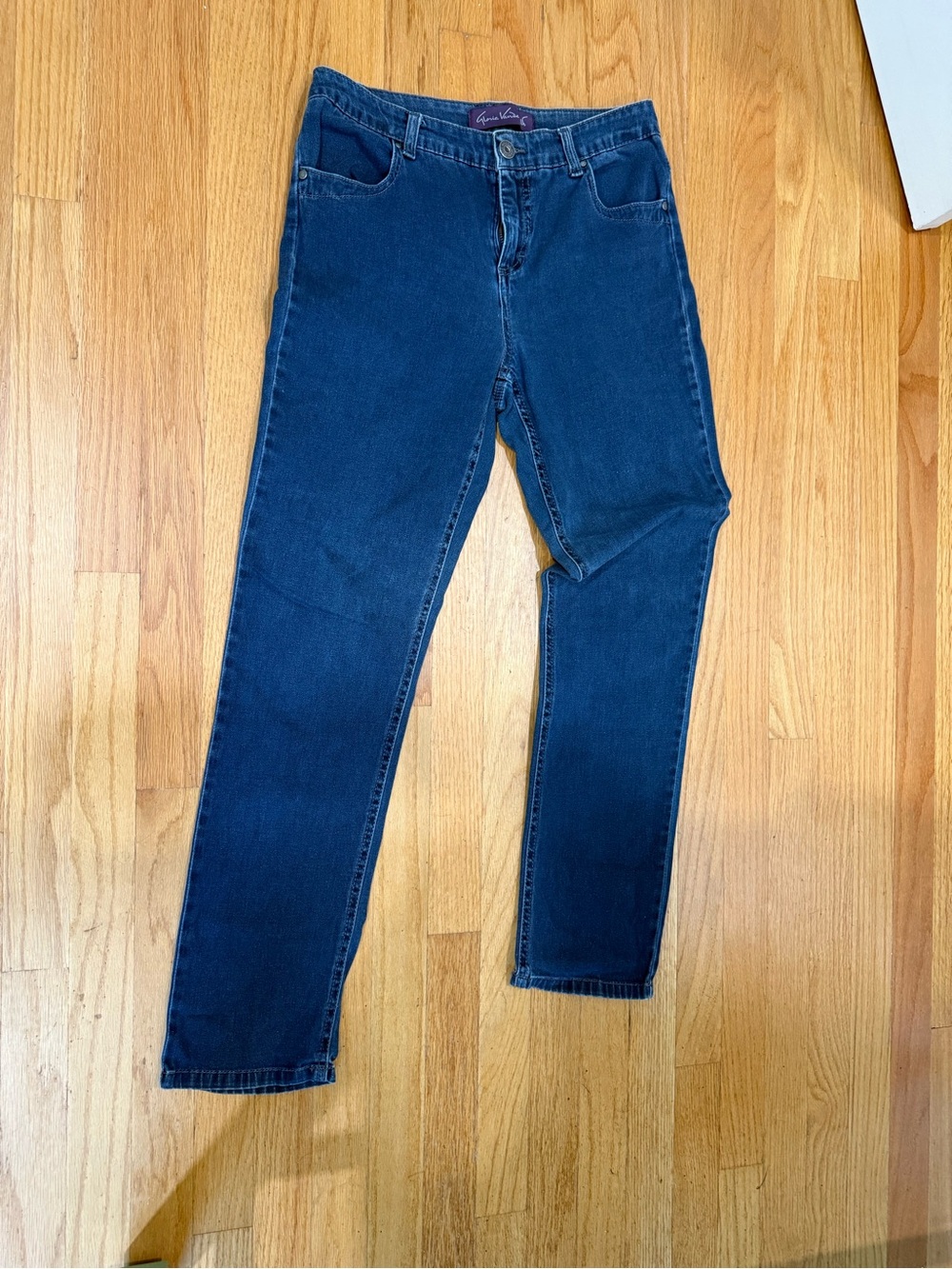 Gloria Vanderbilt Men's Navy Slim Straight Jeans